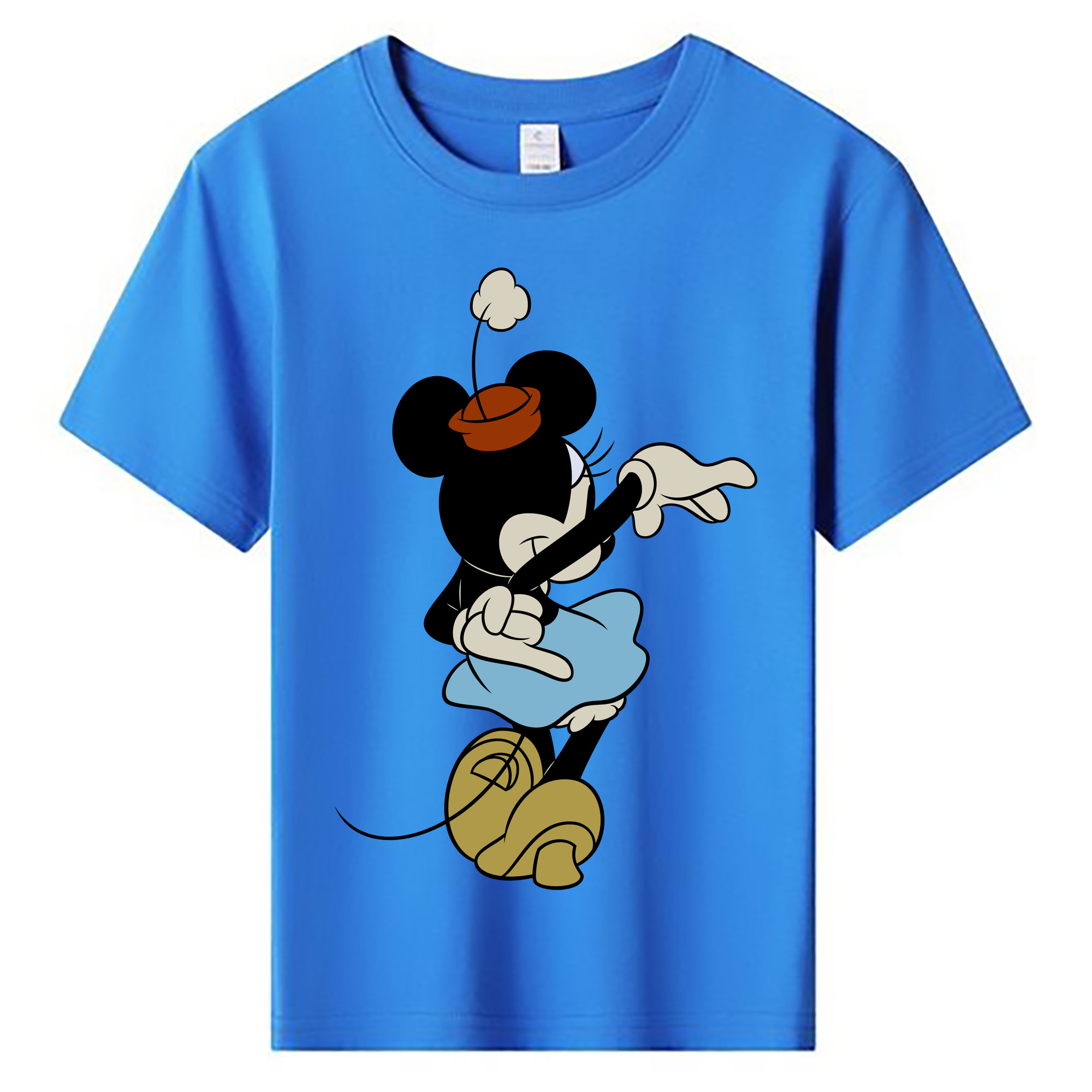 ミッキーマウス Mickey Mouse 綿100％キッズTシャツ（フロントプリント）